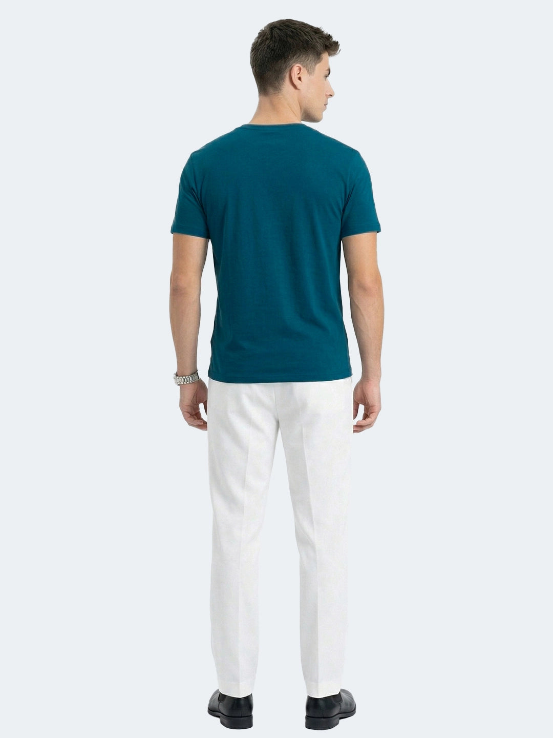 Petrol Blue Premium Supima Crew Neck Tee