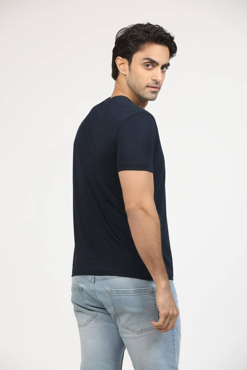 Midnight Navy Premium Supima Crew Neck Tee