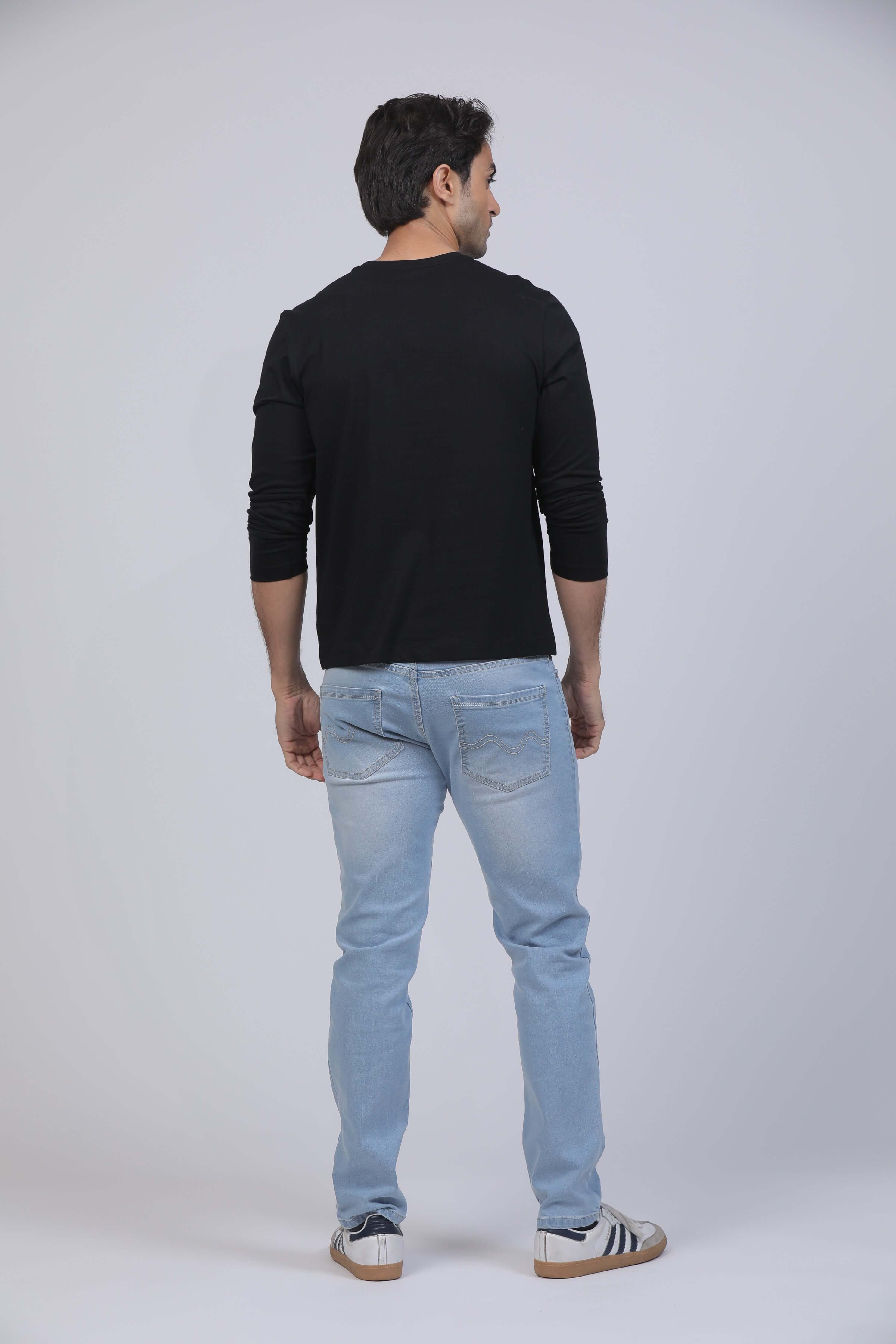 Onyx Black Premium Supima Long Sleeve Tee
