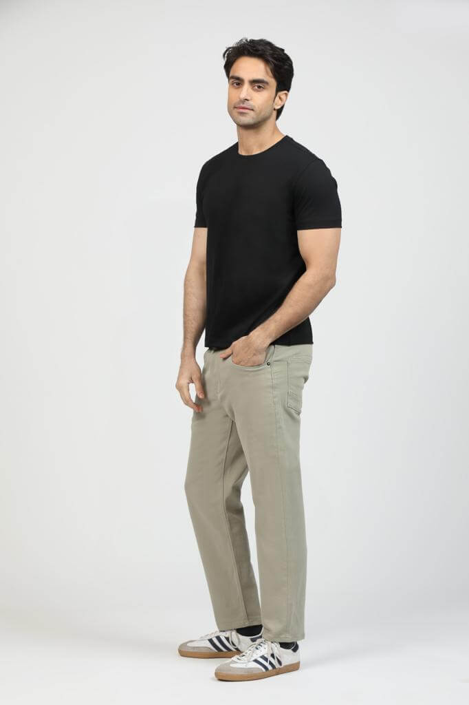 Onyx Black Premium Supima Crew Neck Tee