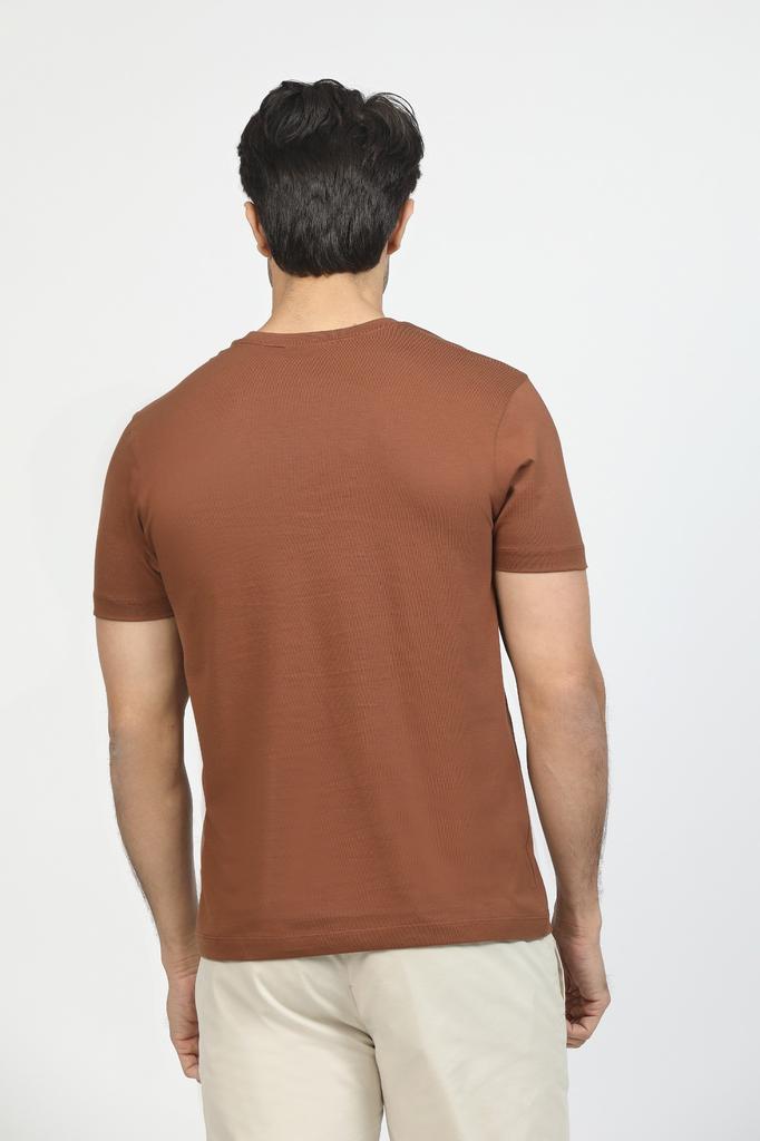 Rust Brown Premium Supima Crew Neck Tee