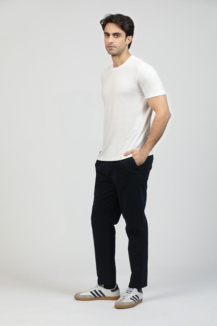 Pure White Premium Supima Crew Neck Tee