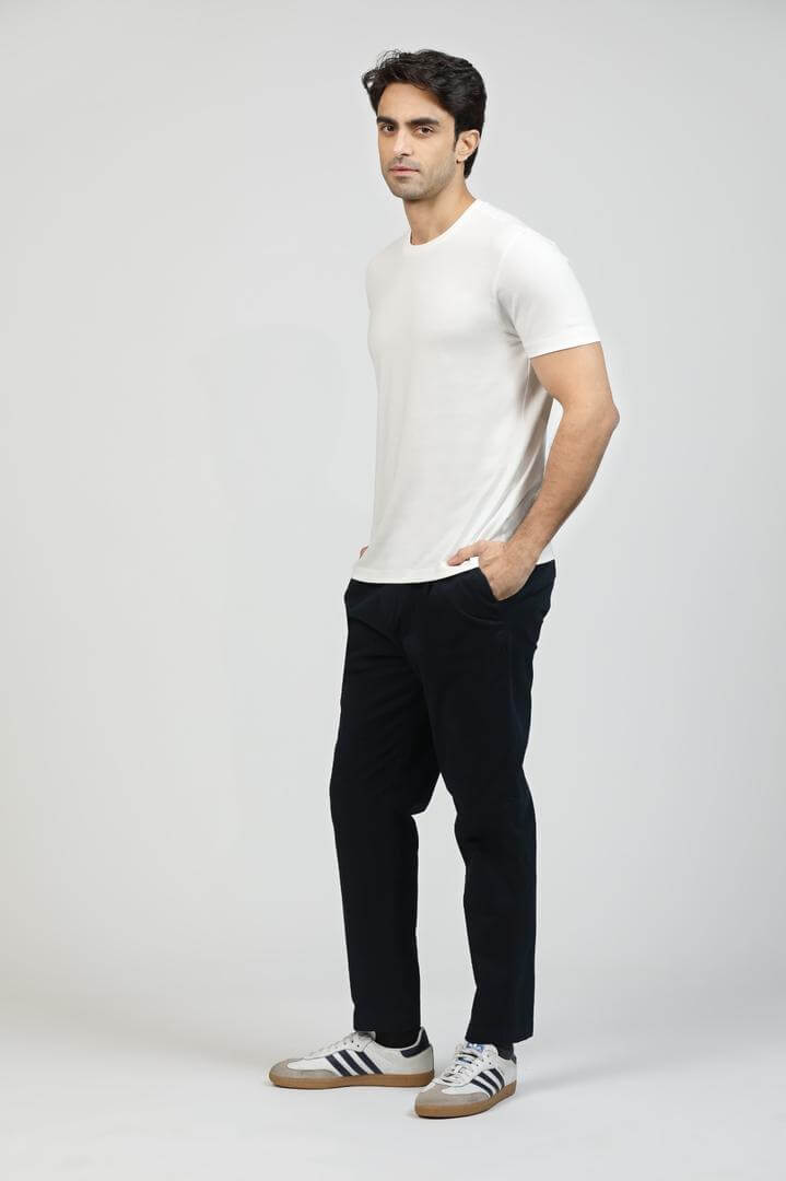 Pure White Premium Supima Crew Neck Tee