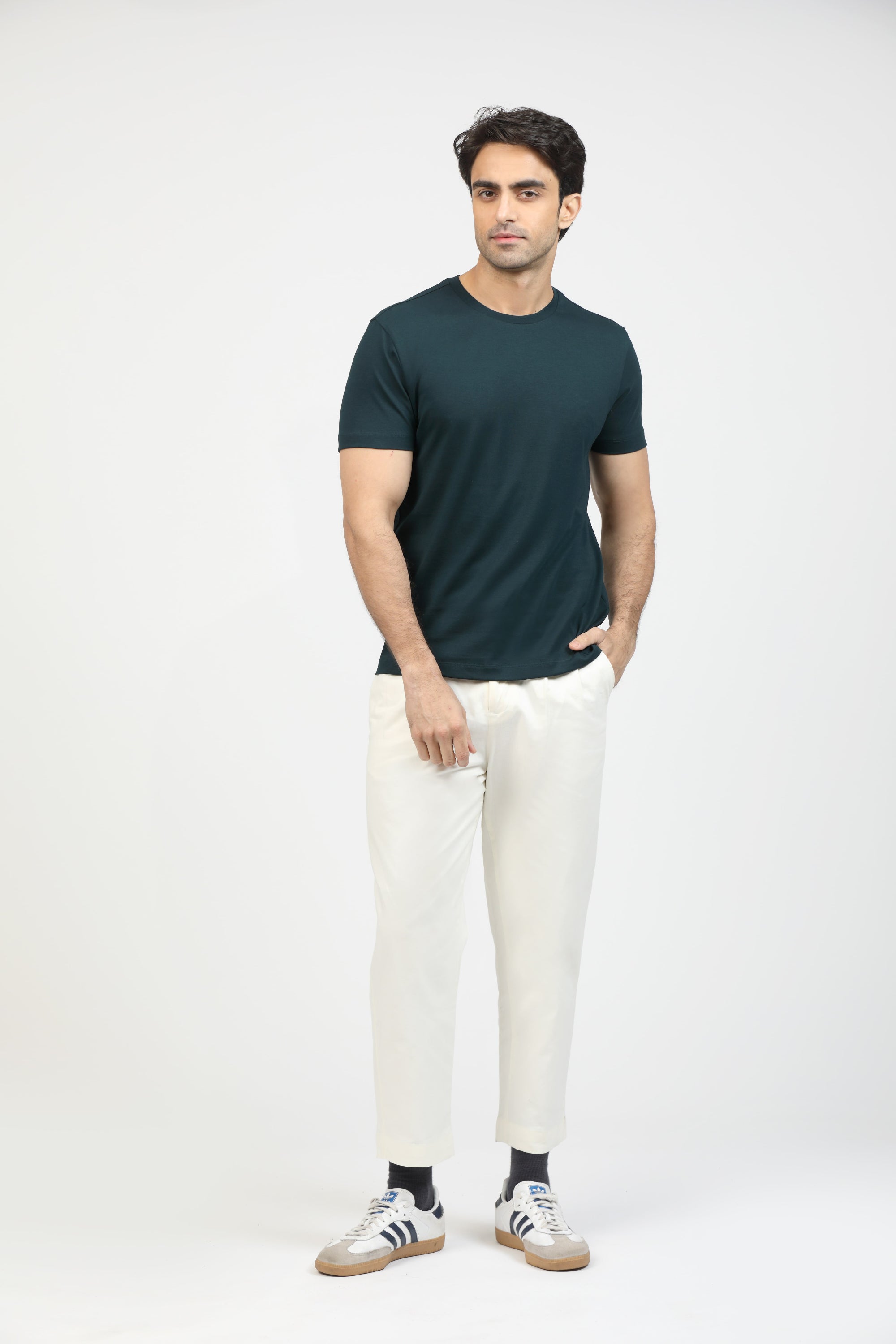 Forest Green Premium Supima Crew Neck Tee
