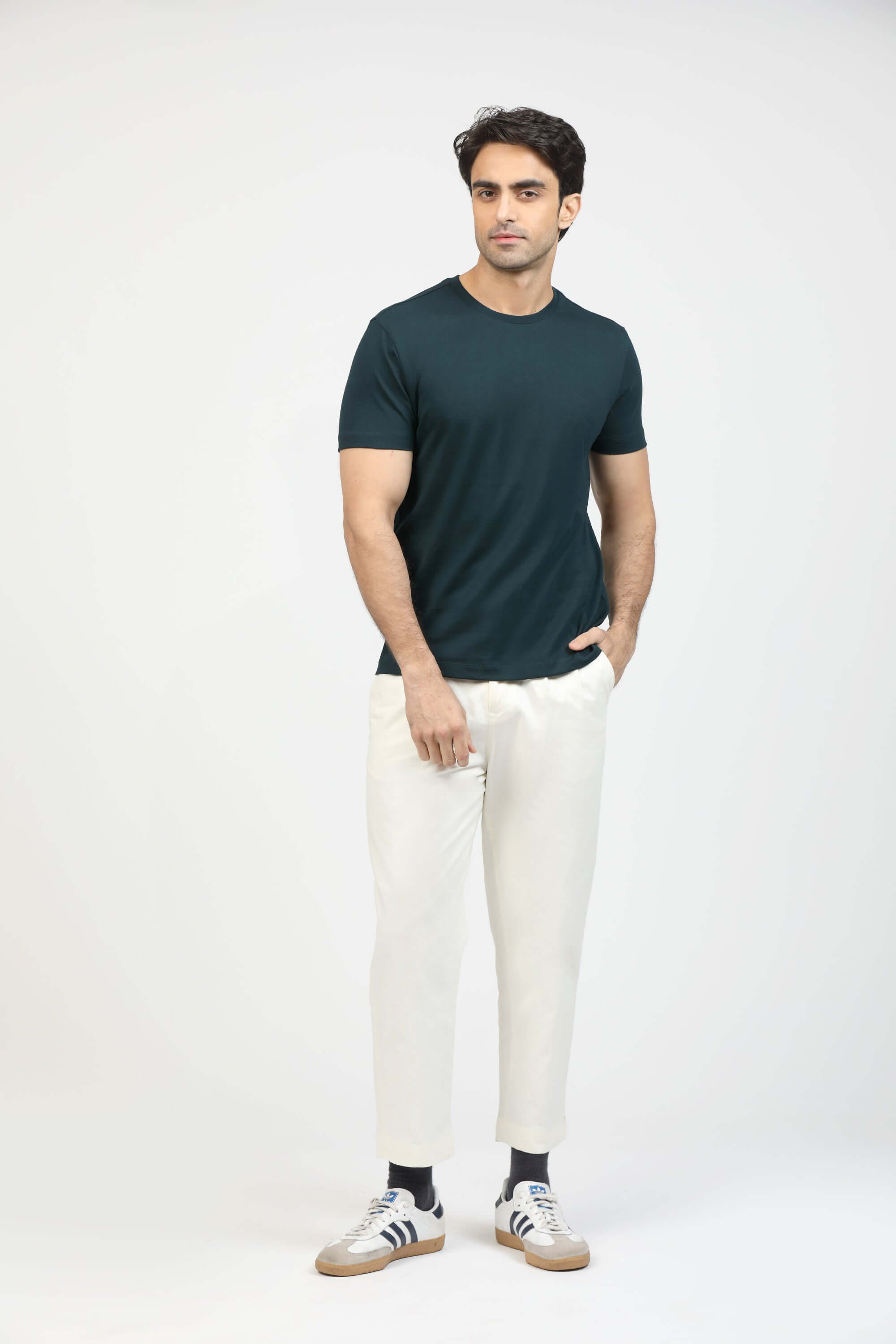 Forest Green Premium Supima Crew Neck Tee
