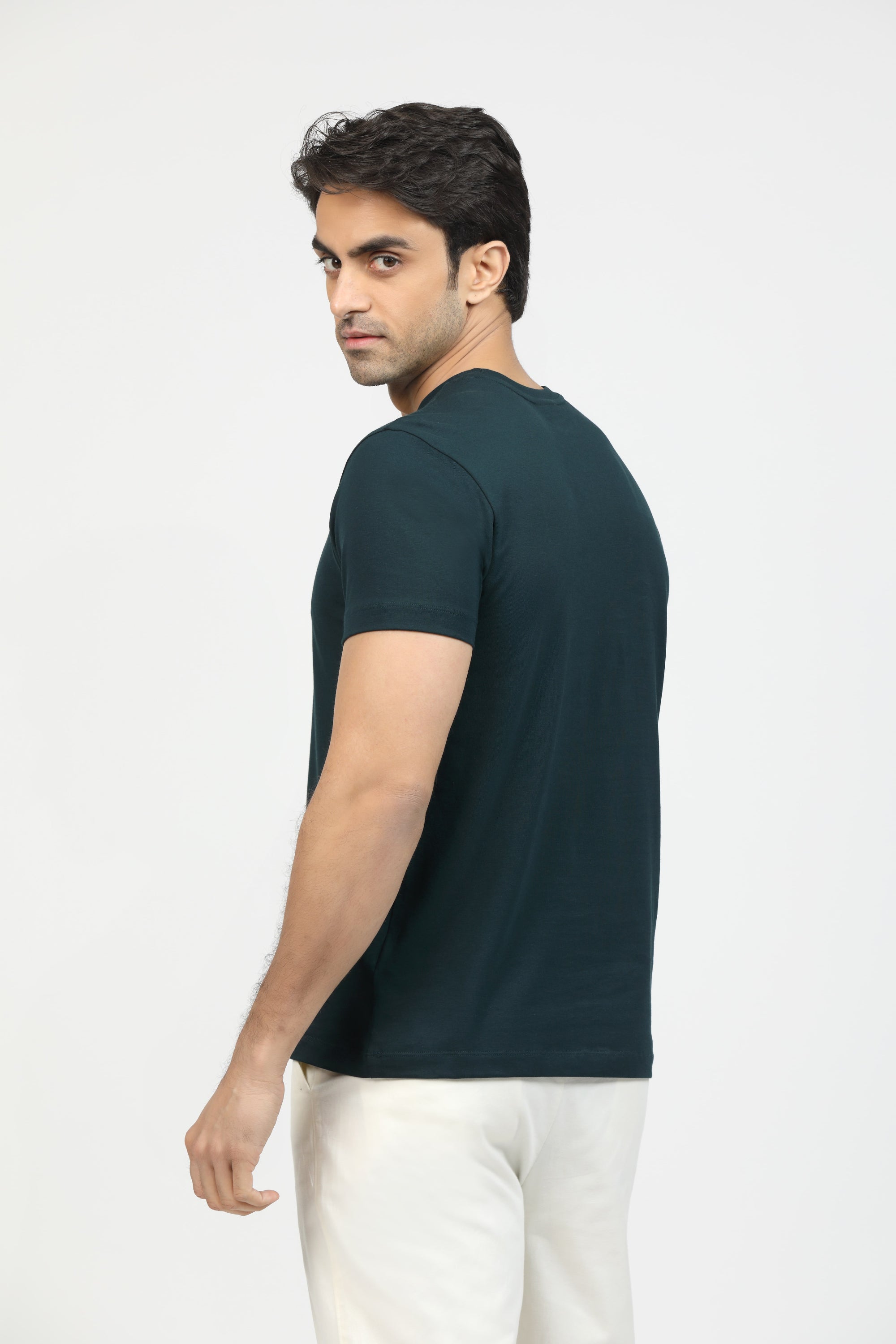Forest Green Premium Supima Crew Neck Tee