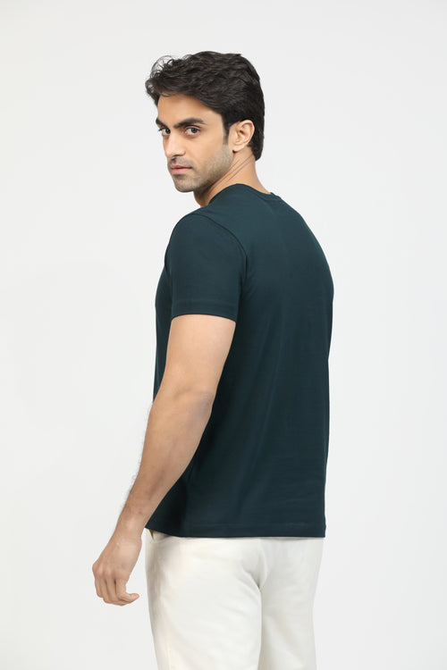 Forest Green Premium Supima Crew Neck Tee