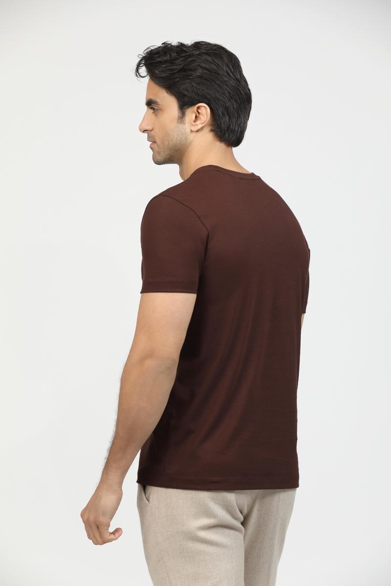 Café Brown Premium Supima Crew Neck Tee