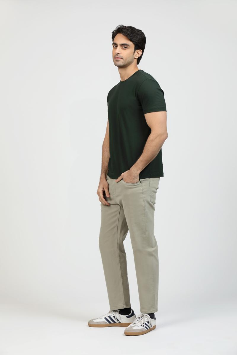 Pine Green Premium Supima Crew Neck Tee