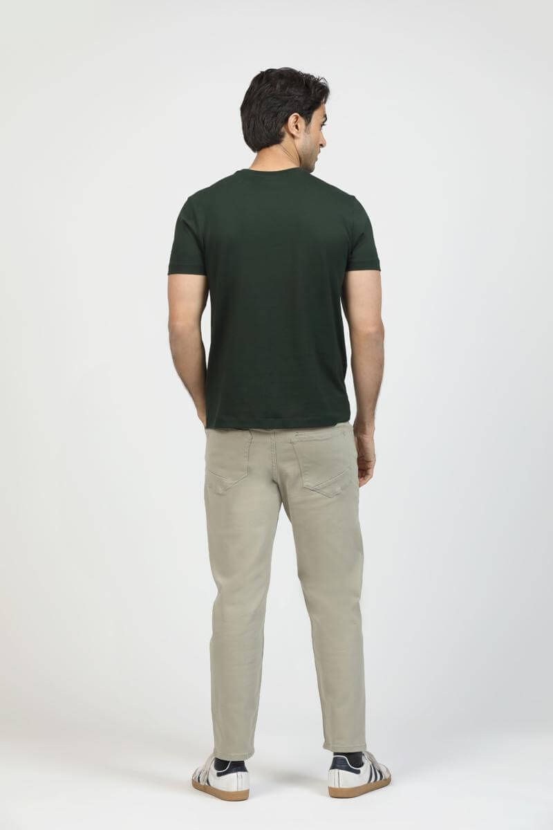 Pine Green Premium Supima Crew Neck Tee