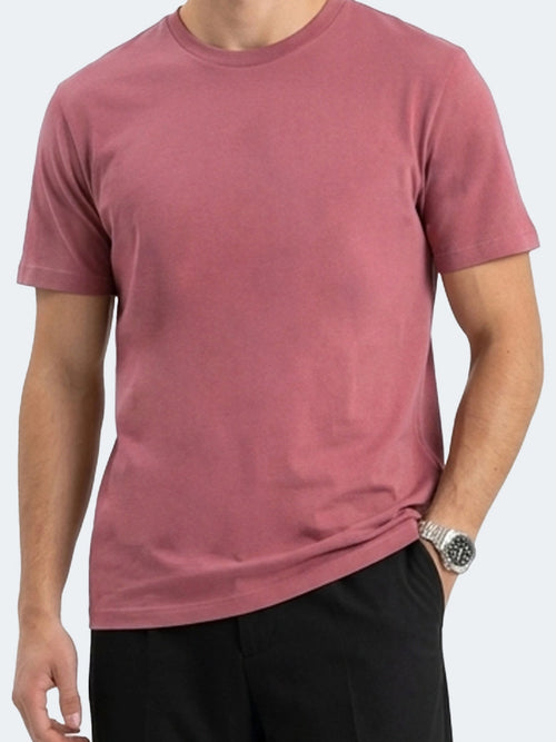 Vintage Pink Premium Supima Crew Neck Tee