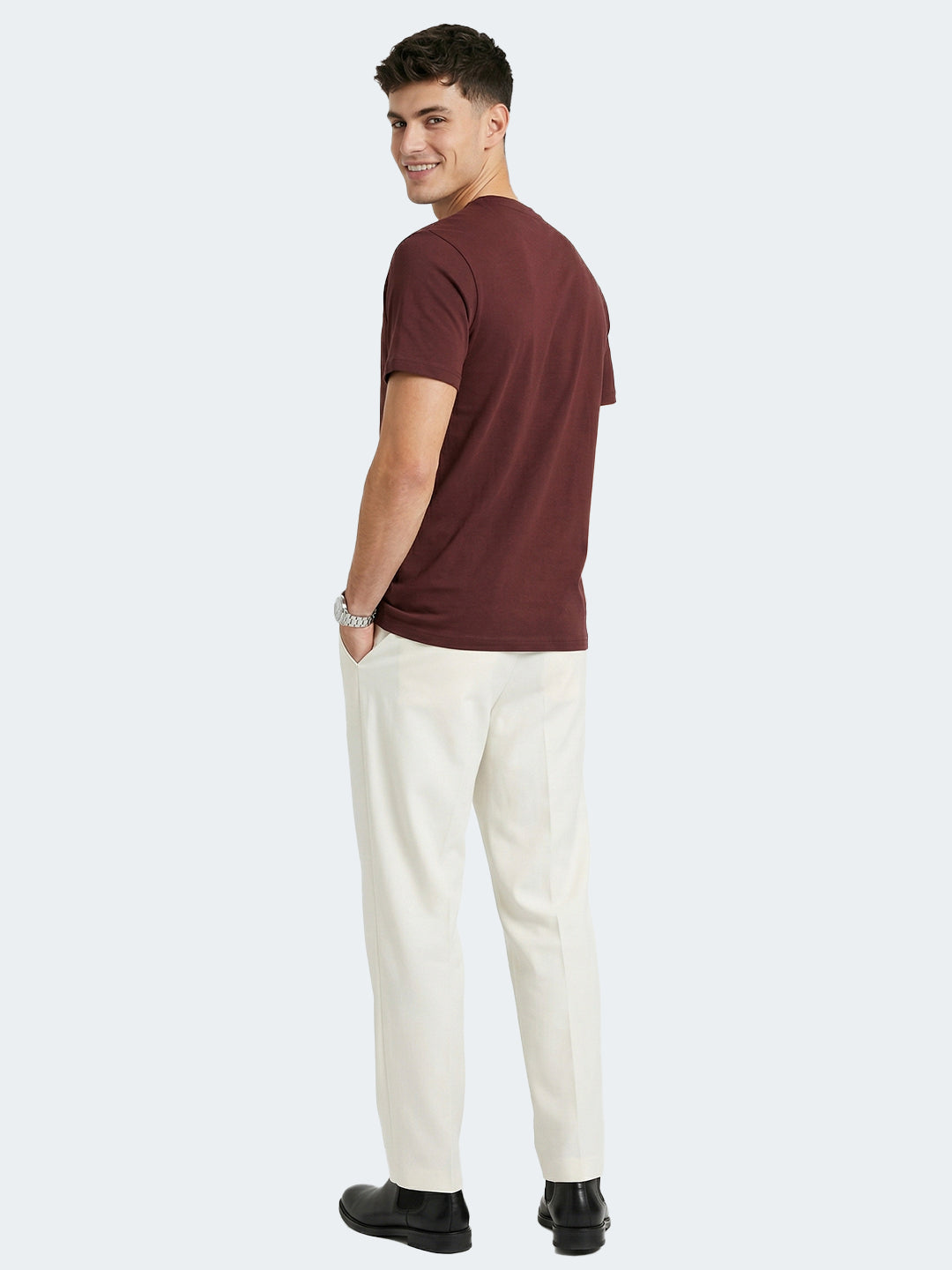 Burnt Rust Premium Supima Crew Neck Tee