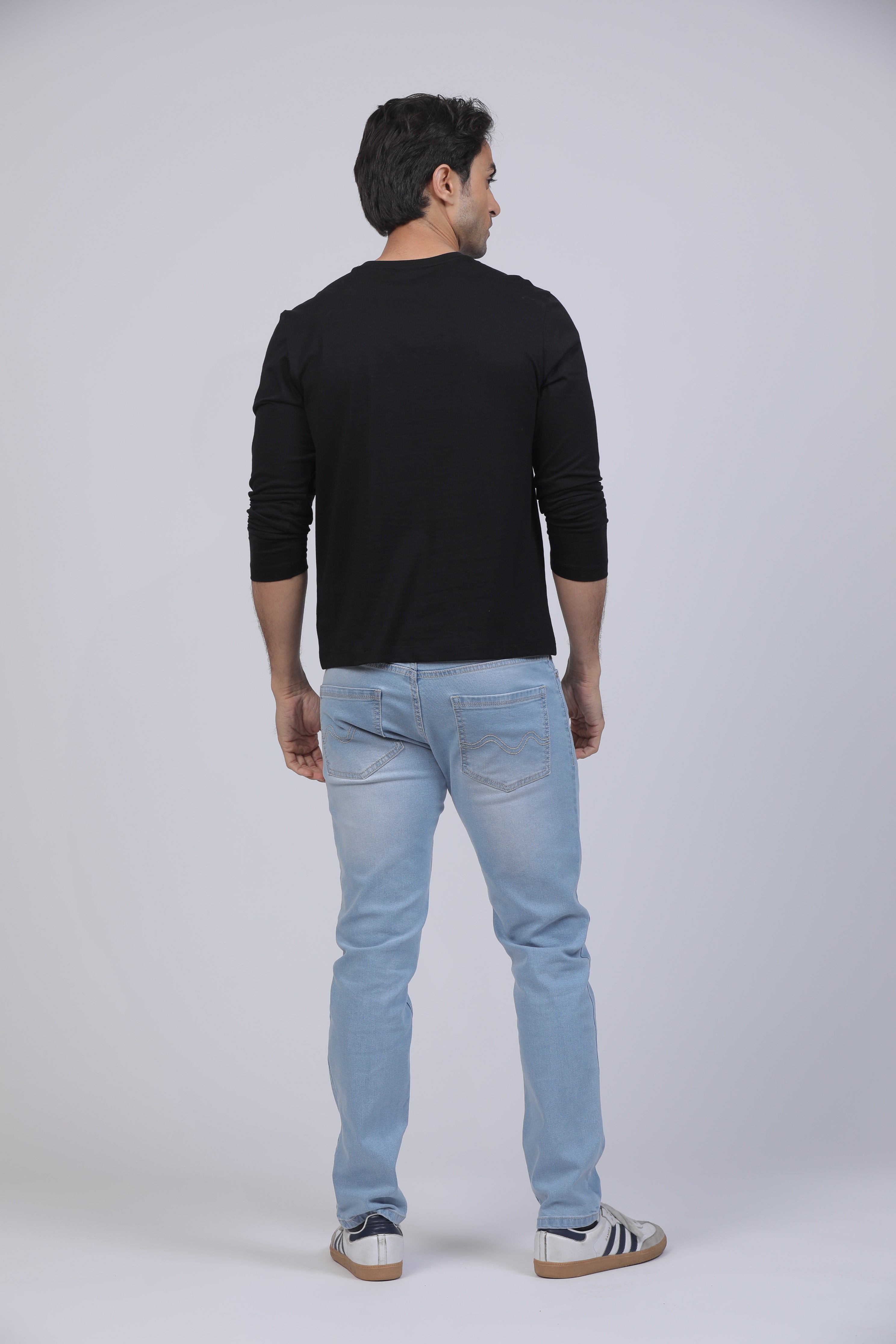Onyx Black Premium Supima Long Sleeve Tee