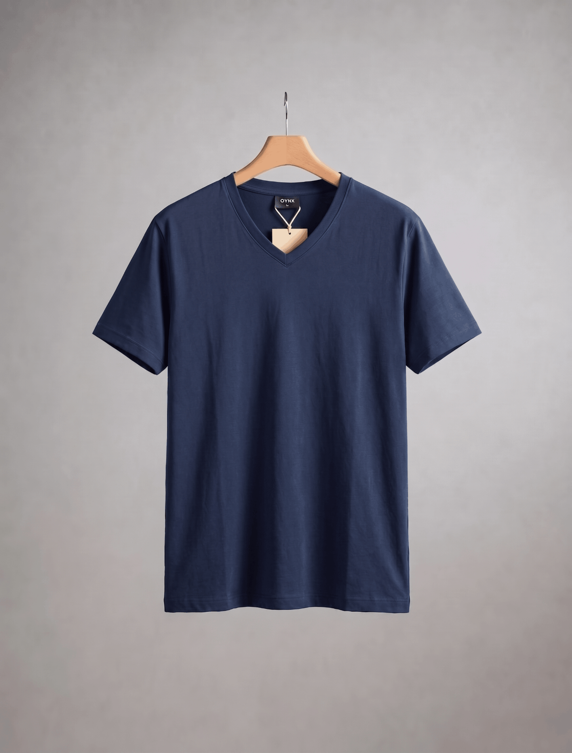 Midnight Navy Premium Supima Modern V Neck Tee