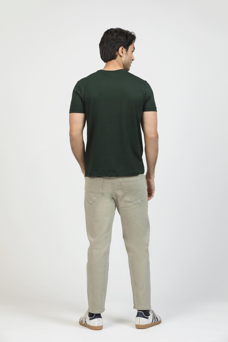 Pine Green Premium Supima Crew Neck Tee